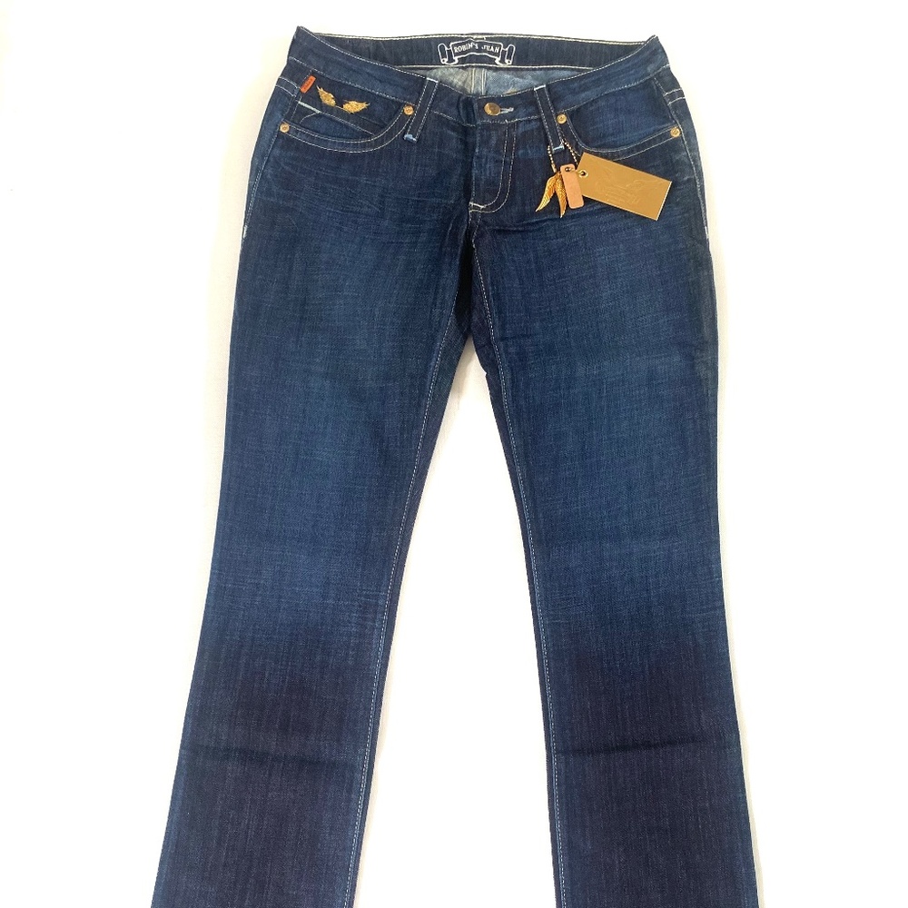 Robins Jeans from Los Angeles MARILYN Gold Embroidery 28" MSRP $350 -90% OFF NWT